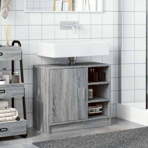 Ormarić za Lavabo - Umivaonik boja hrasta 63x29x55 cm konstruirano drvo - Sivi hrast sonoma 63 x 29 x 55 cm 1 Cijena