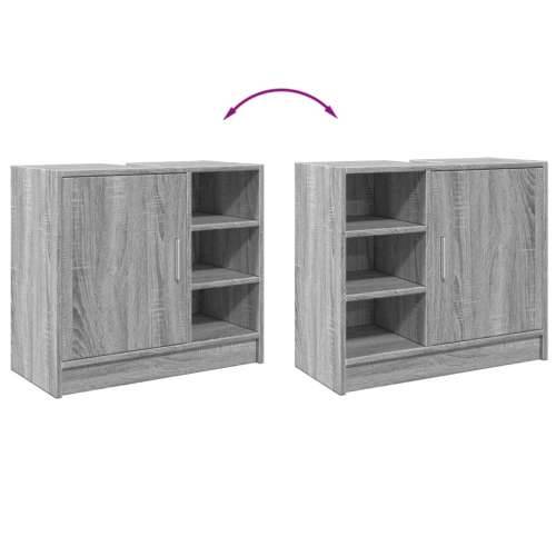 Ormarić za Lavabo - Umivaonik boja hrasta 63x29x55 cm konstruirano drvo - Sivi hrast sonoma 63 x 29 x 55 cm 1 Cijena