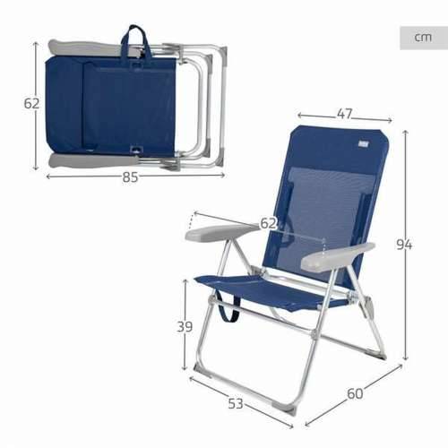 Sklopivu Stolicu Aktive Plava 47 x 60 x 94 cm Cijena