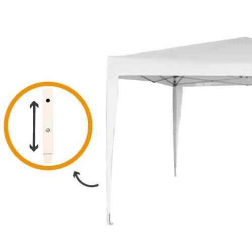 Sjenica Aktive 300 x 250 x 300 cm Čelik Bijela Plastika Cijena