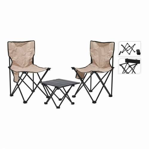 Komplet stola i 2 stolice Lifetime Crna Krema 42 x 42 x 72 cm Cijena