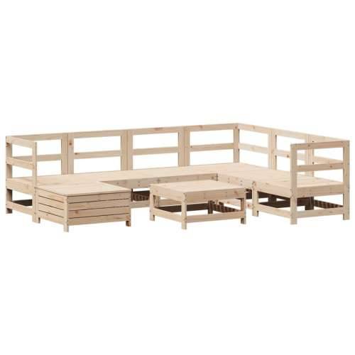 Vrtna garnitura - 8-dijelni set vrtnih sofa od masivne borovine - Prirodna boja bora 1 Cijena