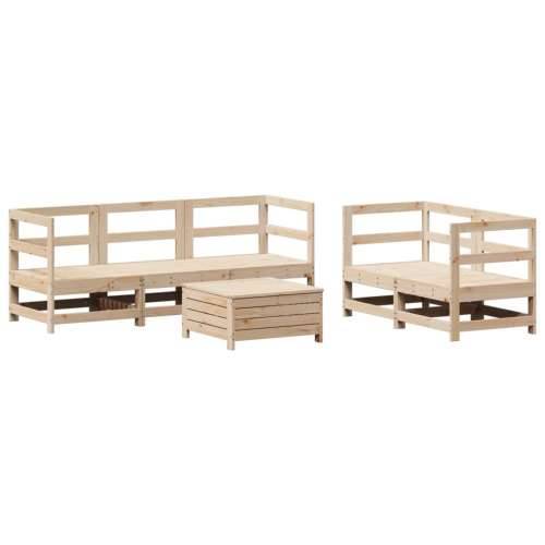 Vrtna garnitura - 6-dijelni set vrtnih sofa od masivne borovine - Prirodna boja bora 1 Cijena
