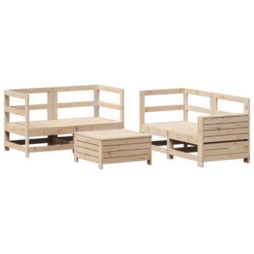 Vrtna garnitura - 5-dijelni set vrtnih sofa od masivne borovine - Prirodna boja bora 1 Cijena