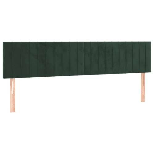 Krevet box spring s madracem tamnozeleni 120x190 cm baršunasti - Tamnozelena 120 x 190 cm Okomite pruge Cijena