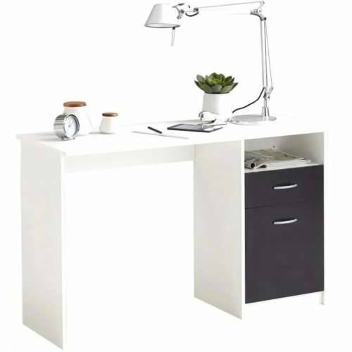 Pisaći stol FMD JACKSON  Bijela Crna 123 x 76,5 x 50 cm Drvo Cijena