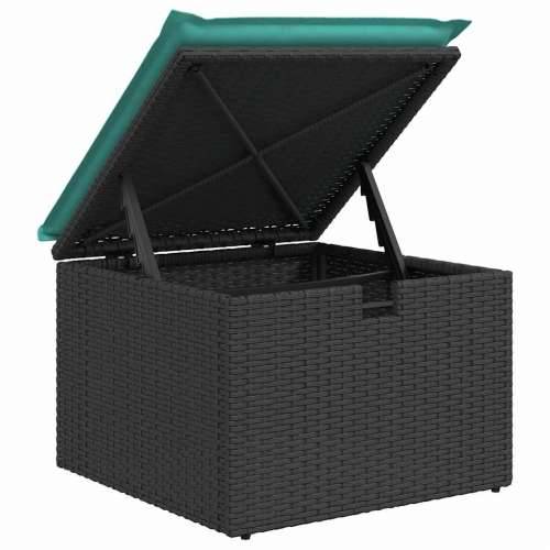 Vrtna garnitura - 2-dijelni set vrtnih sofa s jastucima crni od poliratana bagrem - Crna 1 Cijena