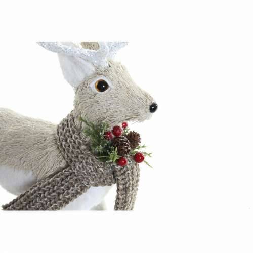 Božićni ukras DKD Home Decor Bež Poliester Bijela polistiren Sob (9 x 24 x 33 cm) Cijena