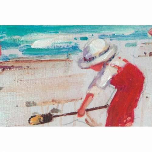 Slika DKD Home Decor Plaža djeca (50 x 2,5 x 70 cm) (2 kom.) Cijena