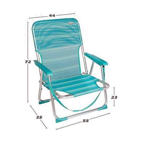 Stolica za za plažu Colorbaby 55 x 35 x 72 cm Turkizno Cijena
