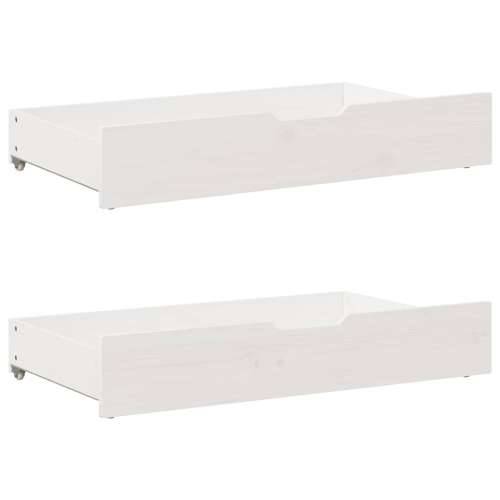 Okvir kreveta s ladicama bez madraca bijeli 140x190 cm - Bijela 140 x 190 cm Cijena