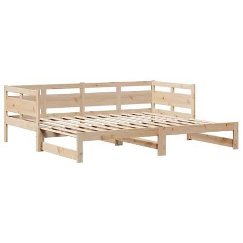 Dnevni krevet na razvlačenje s ladicama bez madraca 90x200 cm - Prirodna 90 x 200 cm Cijena