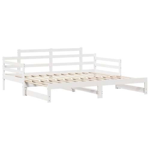 Dnevni krevet na razvlačenje s ladicama bez madraca 90x200 cm - Bijela 90 x 200 cm Cijena