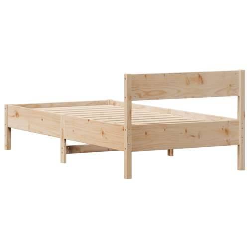 Okvir kreveta bez madraca 75 x 190 cm od masivne borovine - Prirodna 75 x 190 cm Cijena