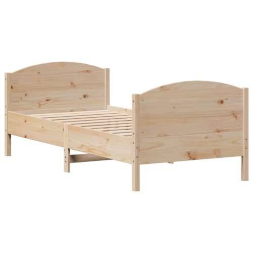 Okvir kreveta bez madraca 90 x 190 cm od masivne borovine - Prirodna 90 x 190 cm Cijena