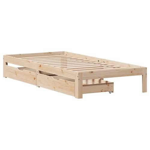 Okvir kreveta s ladicama bez madraca 75x190 cm - Prirodna 75 x 190 cm Cijena