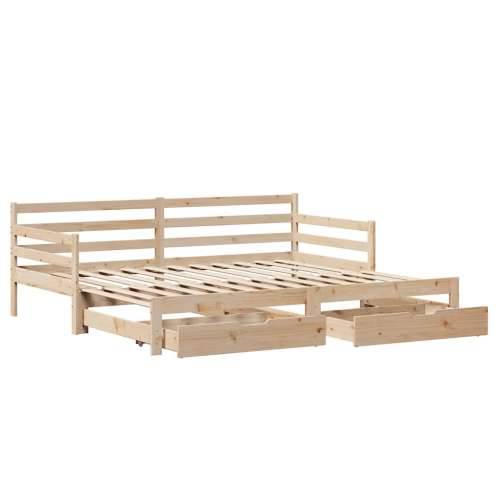 Dnevni krevet na razvlačenje s ladicama bez madraca 90x200 cm - natrual 90 x 200 cm Cijena