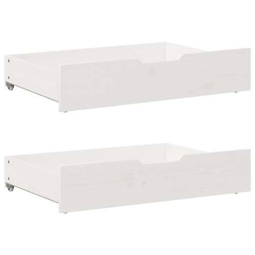 Dnevni krevet na razvlačenje s ladicama bez madraca 90x200 cm - Bijela 90 x 200 cm Cijena