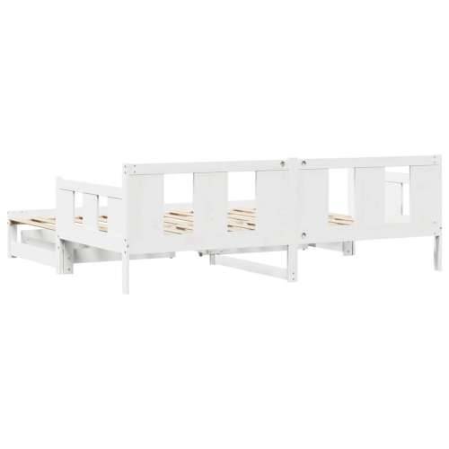 Dnevni krevet na razvlačenje s ladicama bez madraca 80x200 cm - Bijela 80 x 200 cm Cijena