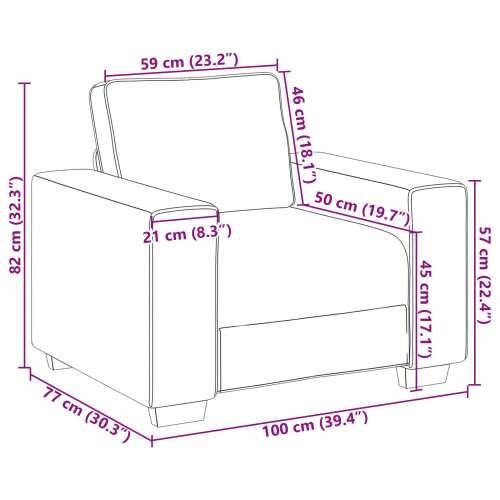 Fotelja 60 cm od lana - sofa chair Cijena