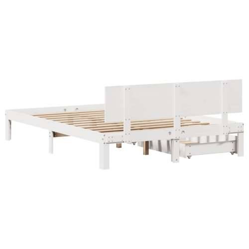 Okvir kreveta s ladicama bez madraca bijeli 120x200 cm - Bijela 120 x 200 cm Cijena
