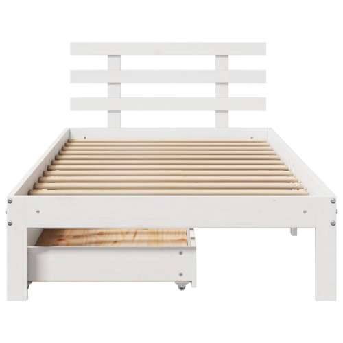 Okvir kreveta s ladicama bez madraca bijeli 90x200 cm - Bijela 90 x 200 cm Cijena