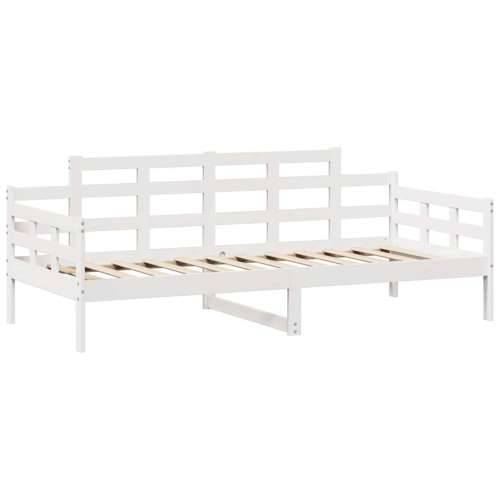 Dnevni krevet s ladicama bez madraca 80x200 cm masivno drvo - Bijela 80 x 200 cm Cijena