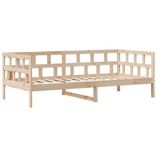 Dnevni krevet s ladicama bez madraca 90 x 190 cm masivno drvo - Prirodna 90 x 190 cm Cijena