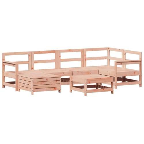 Vrtna garnitura - 7-dijelni set vrtnih sofa od masivnog drva duglazije - Prirodni douglas 1 Cijena