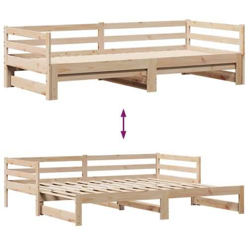 Dnevni krevet na razvlačenje s ladicama bez madraca 80x200 cm Cijena