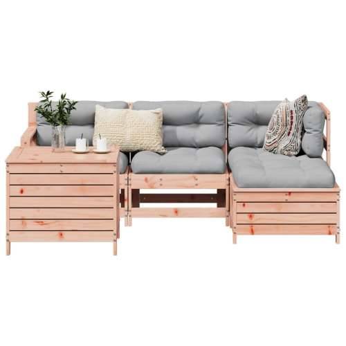 Vrtna garnitura - 5-dijelni set vrtnih sofa od masivnog drva duglazije - Prirodni douglas 1 Cijena