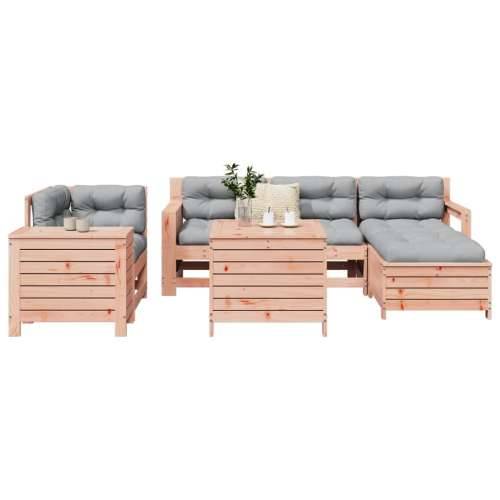 Vrtna garnitura - 7-dijelni set vrtnih sofa od masivnog drva duglazije - Prirodni douglas 1 Cijena