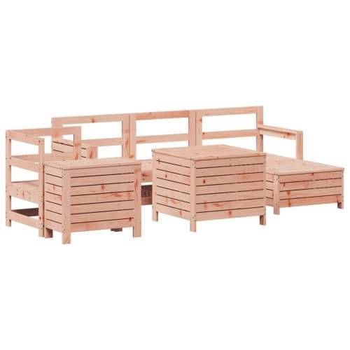 Vrtna garnitura - 7-dijelni set vrtnih sofa od masivnog drva duglazije - Prirodni douglas 1 Cijena