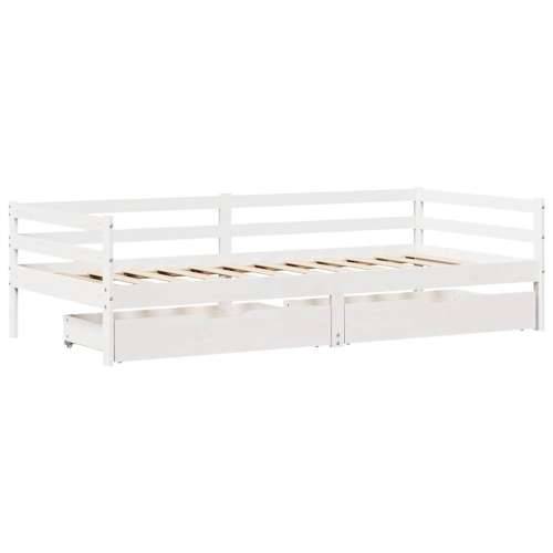 Dnevni krevet s ladicama bez madraca 90x200 cm masivno drvo Cijena