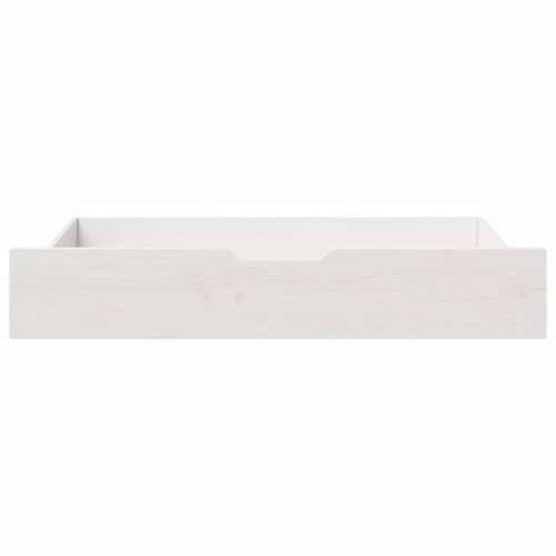 Ladice ispod kreveta 2 kom bijele 95x55x17 cm od borovine - Bijela 90 x 55 x 16 cm 1 Cijena