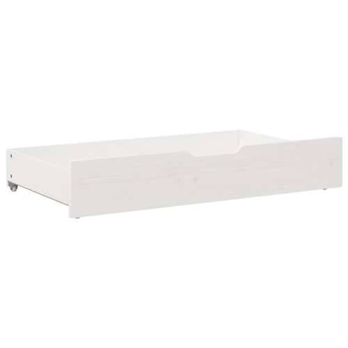 Ladice ispod kreveta 2 kom bijele 95x55x17 cm od borovine - Bijela 90 x 55 x 16 cm 1 Cijena