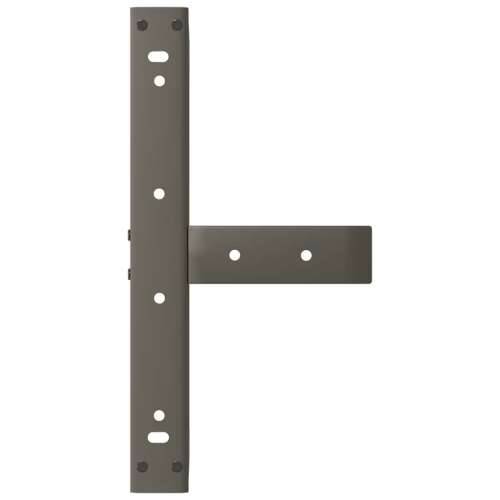 Noge za klub stolić T-oblika 2 kom Crne 40x25x(30-31) cm Čelik - Prirodna 40 x 25 x (30-31) cm 1 Cijena