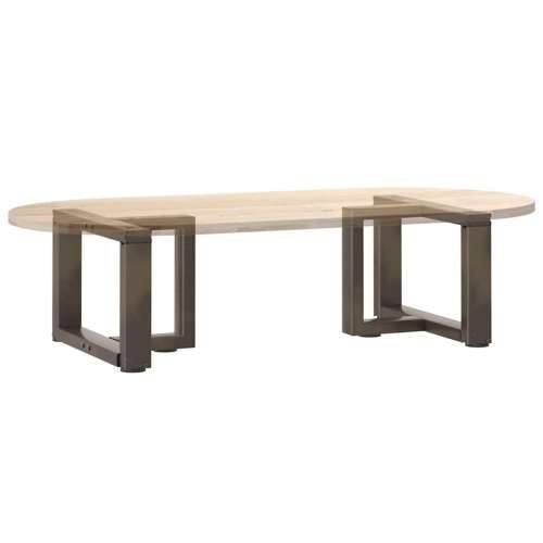 Noge za klub stolić T-oblika 2 kom Crne 40x25x(30-31) cm Čelik - Prirodna 40 x 25 x (30-31) cm 1 Cijena