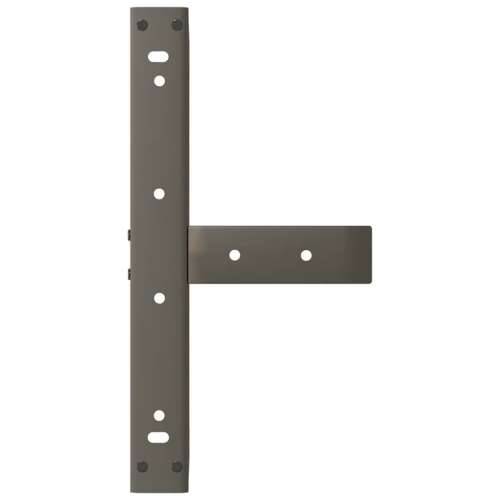 Noge za klub stolić T-oblika 2 kom Crne 50x25x(30-31) cm Čelik - Prirodna 50 x 25 x (30-31) cm 1 Cijena