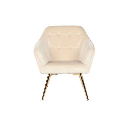 Sjedalo DKD Home Decor Krema zlatan Metal 74 x 74 x 90 cm Cijena