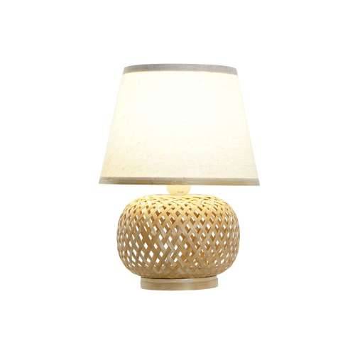 Stolna svjetiljka DKD Home Decor Smeđa Prirodno Bambus 50 W 220 V 24 x 24 x 34 cm Cijena
