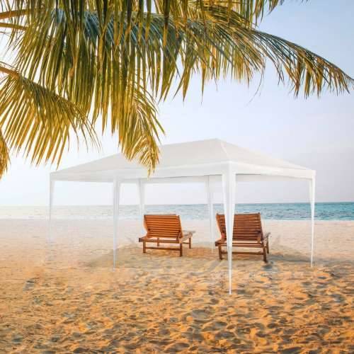 Sjenica Aktive 300 x 255 x 600 cm Metal Bijela Plastika Cijena