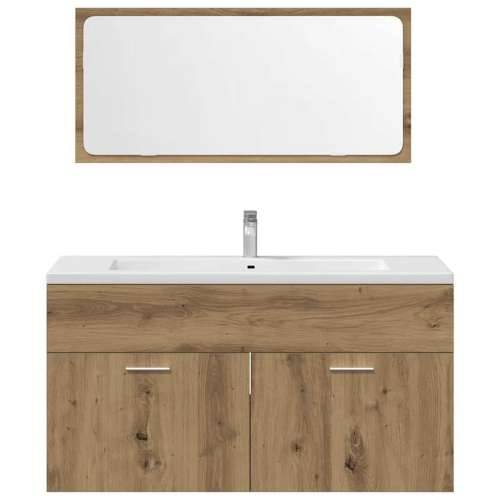 3-dijelni set kupaonskog namještaja käsityöläinen tammi - hrast artisan 90 x 38.5 x 46 cm 1 3 Cijena