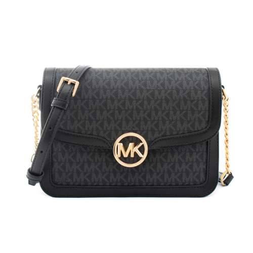 Torba na Rame Michael Kors Leida Crna 23 x 16 x 7 cm Cijena