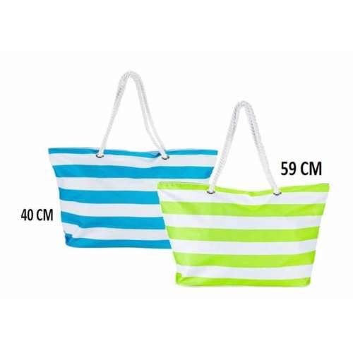Torba za Plažu Bismark Plava Bijela Oxford 59 x 19 x 40 cm Cijena
