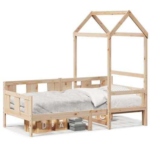 Dnevni krevet s krovom 90 x 190 cm od masivne borovine - Prirodna 90 x 190 cm Cijena