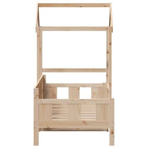 Dnevni krevet s krovom 90 x 190 cm od masivne borovine - Prirodna 90 x 190 cm Cijena