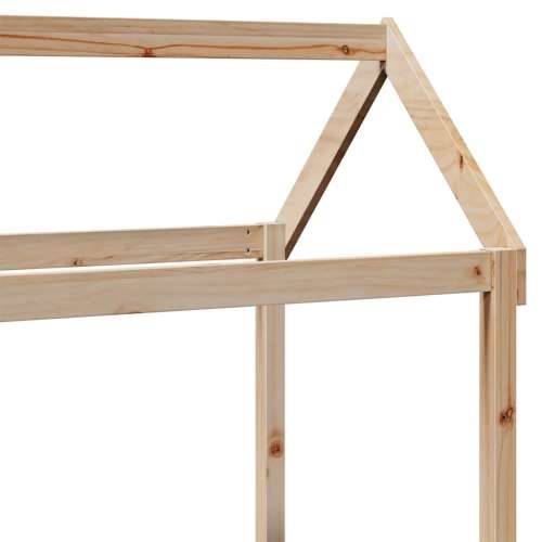 Dnevni krevet s krovom 90 x 190 cm od masivne borovine - Prirodna 90 x 190 cm Cijena