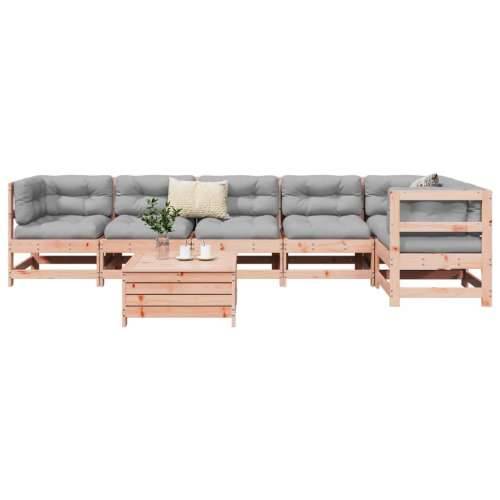 Vrtna garnitura - 7-dijelni set vrtnih sofa od masivnog drva duglazije - Prirodni douglas 1 Cijena