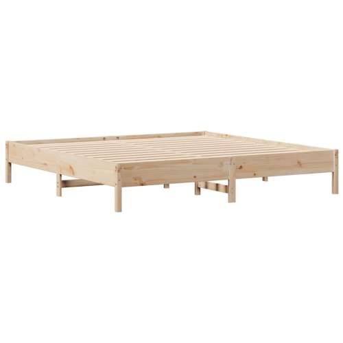 Okvir kreveta bez madraca 200 x 200 cm od masivne borovine - Prirodna 200 x 200 cm Cijena